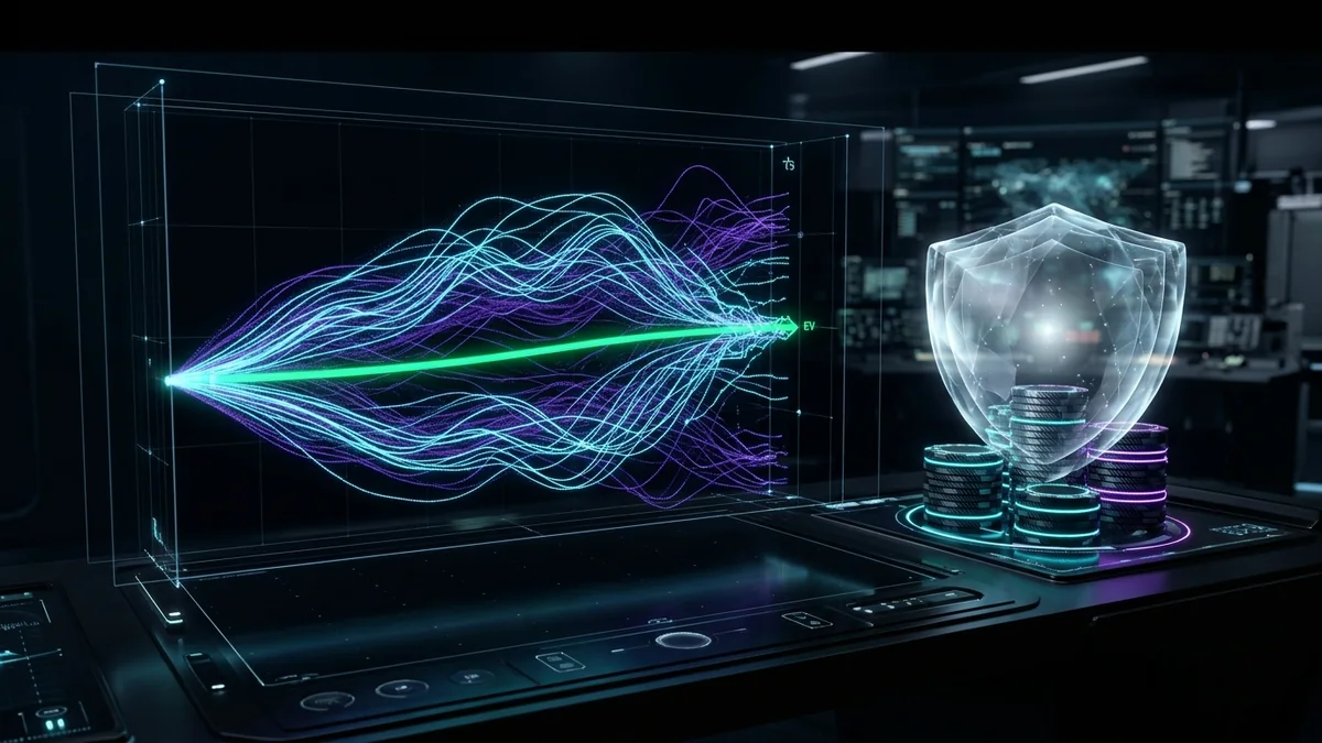 Simulation Monte Carlo de gestion de bankroll et de variance en Expresso et Spin & Go selon le Chip EV